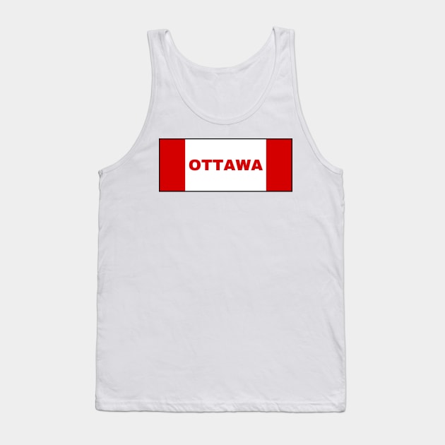 Ottawa in Canadian Flag Colors Tank Top by aybe7elf